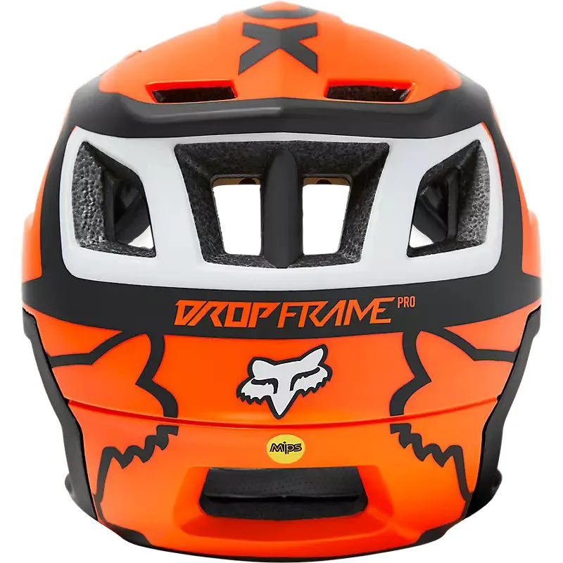 Fox Dropframe Pro Dvide Helmet - Orange-2